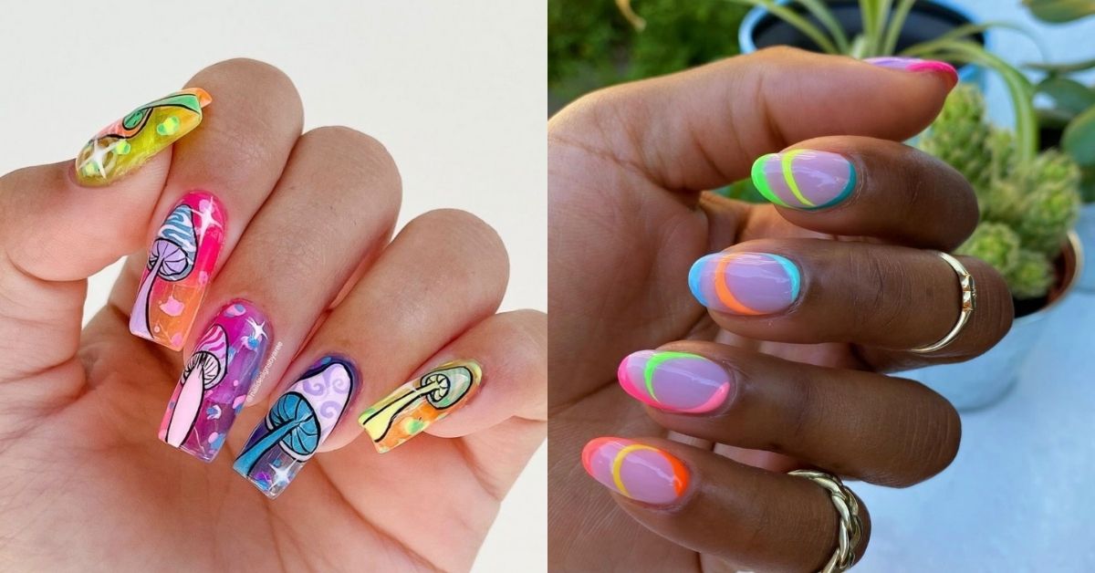 7. Neon Coffin Nail Tips - wide 8