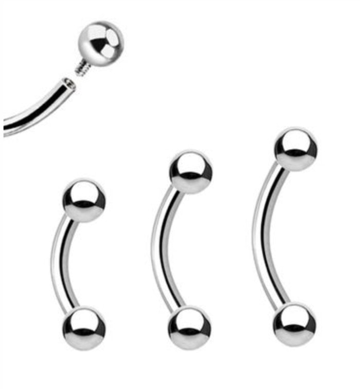 Rook Piercing - curved barbell earrings