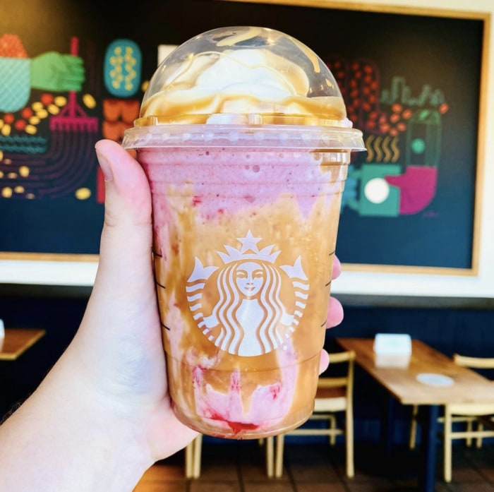 Starbucks Secret Menu Frappuccinos - Wonder Woman Frap