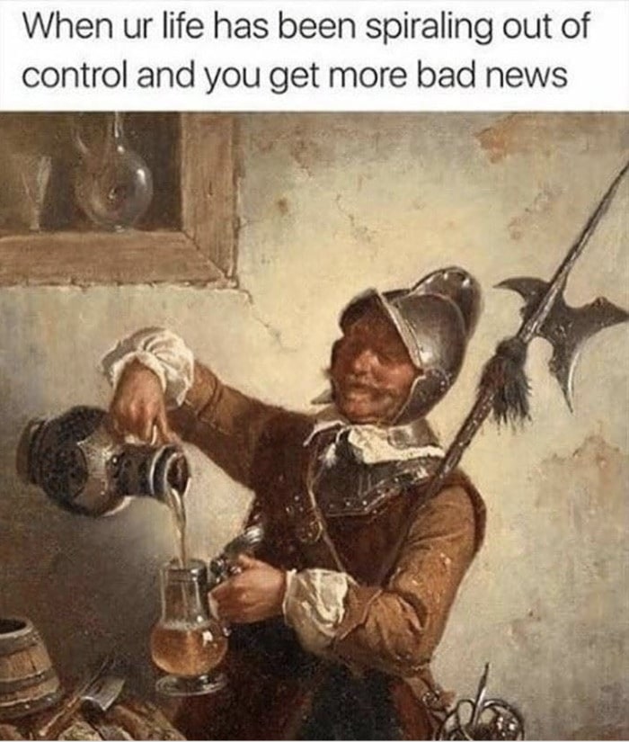 Art Memes - soldier pouring wine