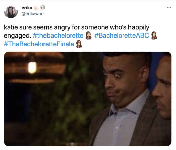Bachelorette Finale Tweets - justin
