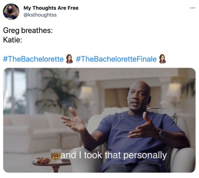 Bachelorette Finale Tweets - michael jordan