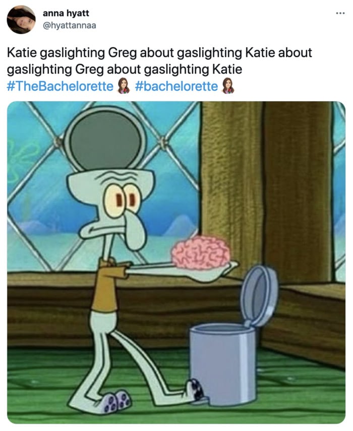 Bachelorette Finale Tweets - spongebob