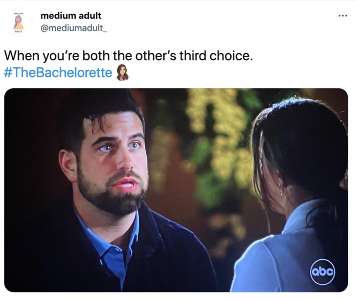 Bachelorette Finale Tweets - third choice