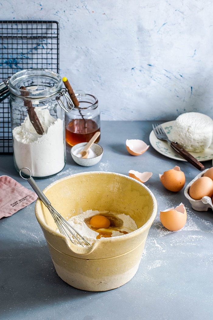 Baking Powder vs Baking Soda - Mixing Bowl with Ingredients