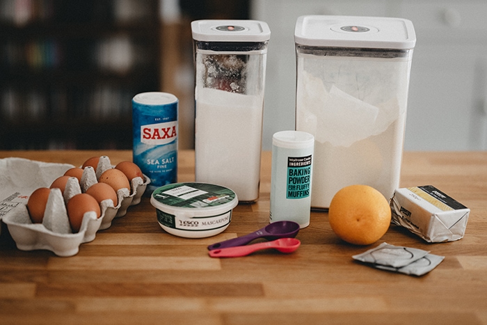 Baking Powder vs Baking Soda - Ingredients on Counter