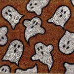 Ghost Rugs - orange halloween ghost rug