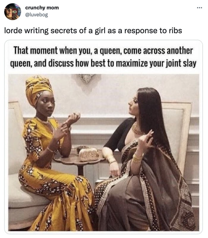 Lorde Solar Power Memes - ribs response