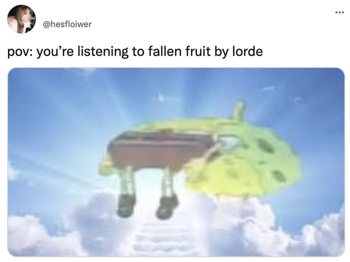 Lorde Solar Power Memes - listening to fallen fruit