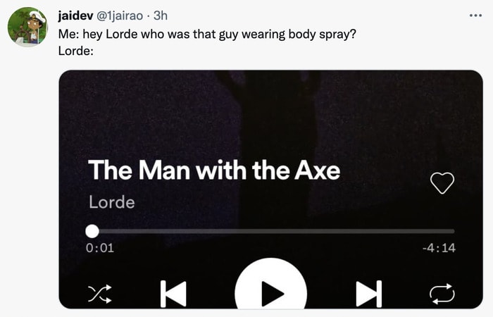 Lorde Solar Power Memes - man with the axe