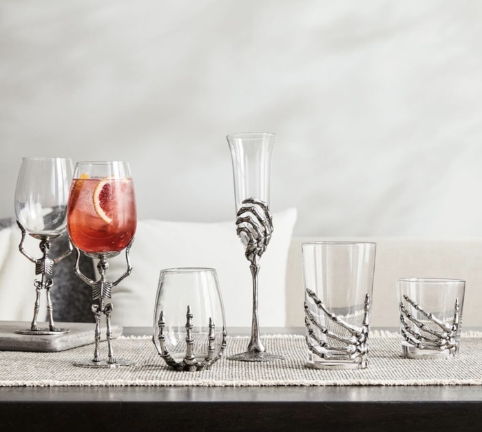 Pottery Barn Halloween - Skeleton Glasses