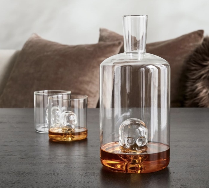 Pottery Barn Halloween - Skeleton Decanter