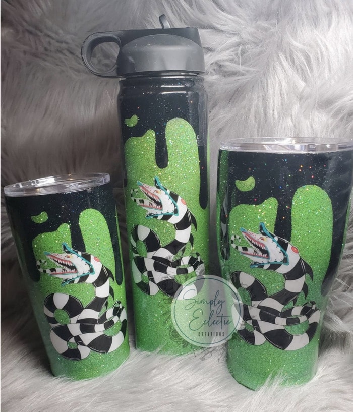 Starbucks Halloween Cups - Beetlejuice Sandworm