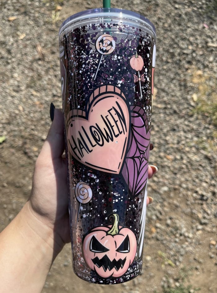 Starbucks Halloween Cups - Nightmare Before Christmas Halloween Inspired