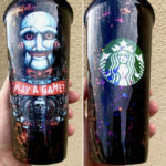 Starbucks Halloween Cups - Saw Puppet