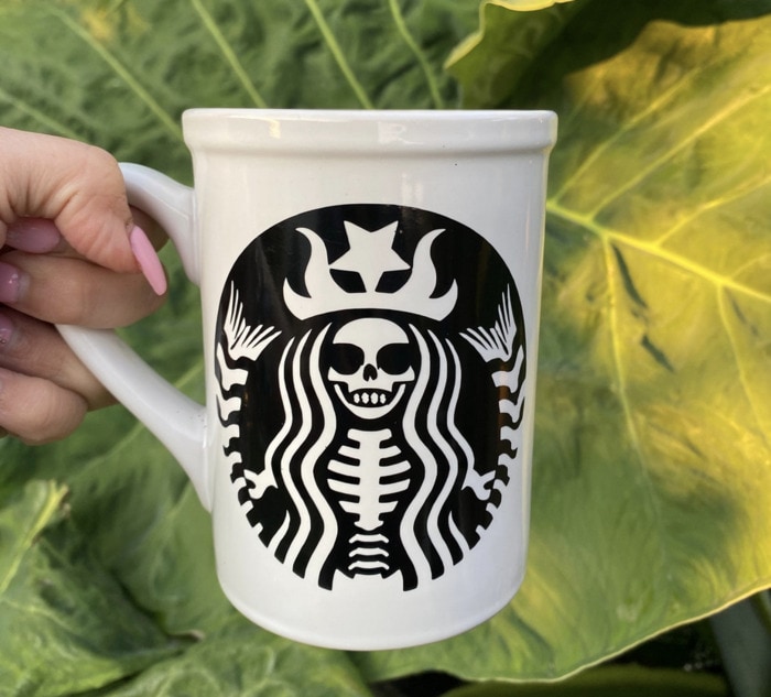 Starbucks Halloween Cups - Skeleton Mermaid Mug