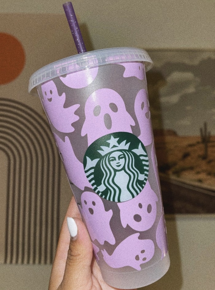 Starbucks Halloween Cups - Purple Ghost