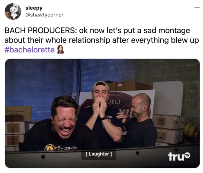 Bachelorette Tweets - montage reel