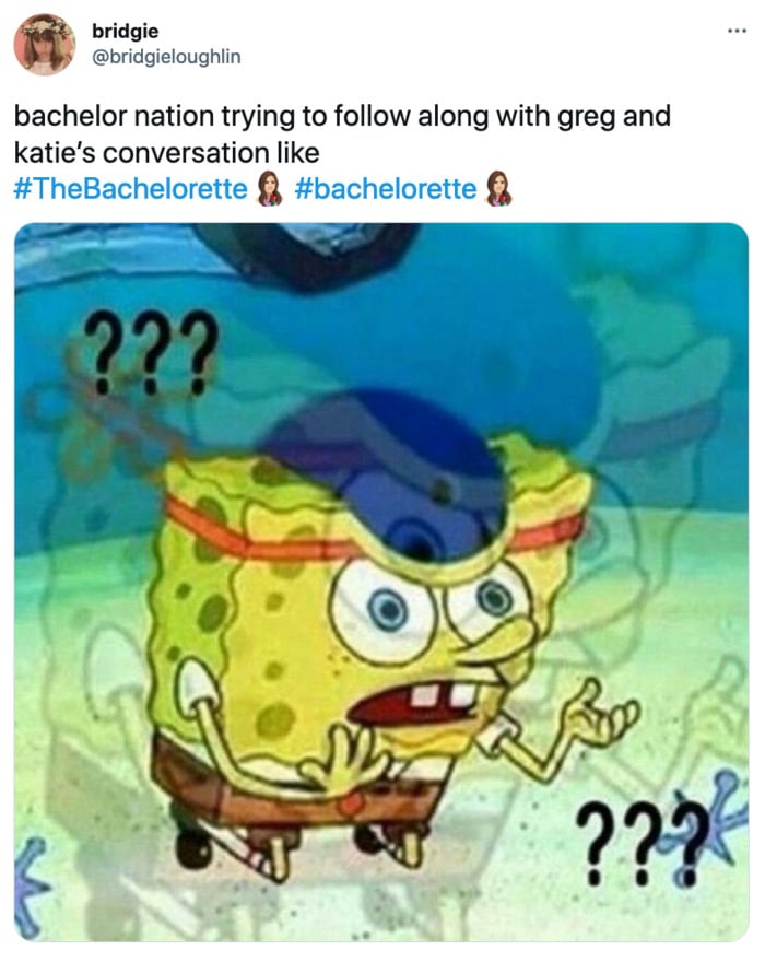 Bachelorette Tweets - confusion