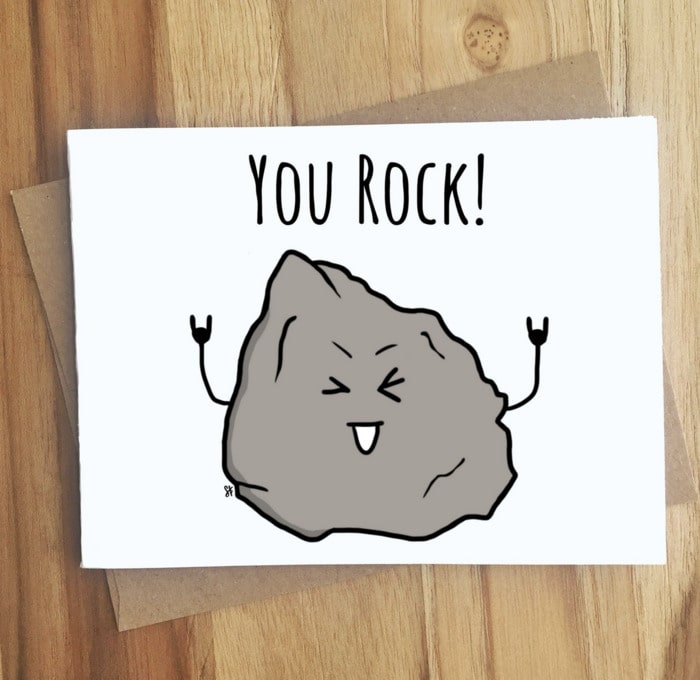 Bad Puns - you rock card