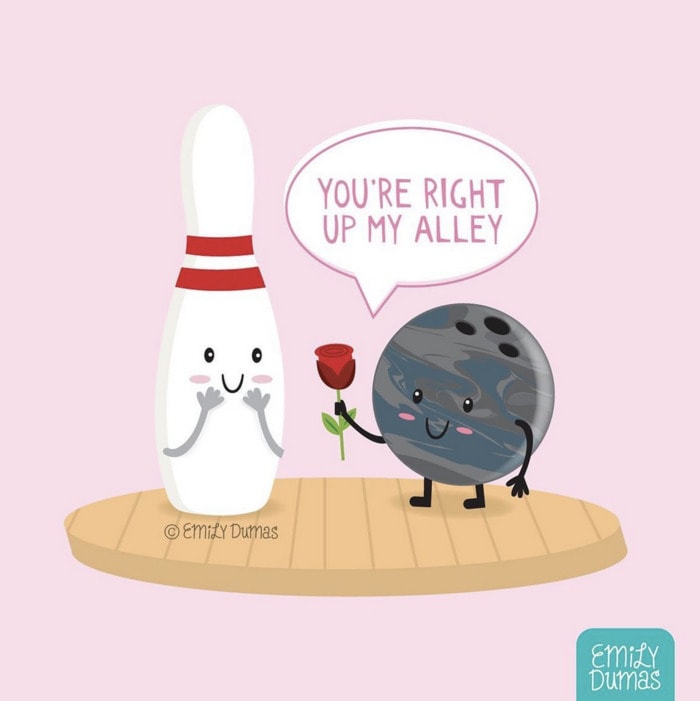 Bad Puns - right up my alley bowling pun