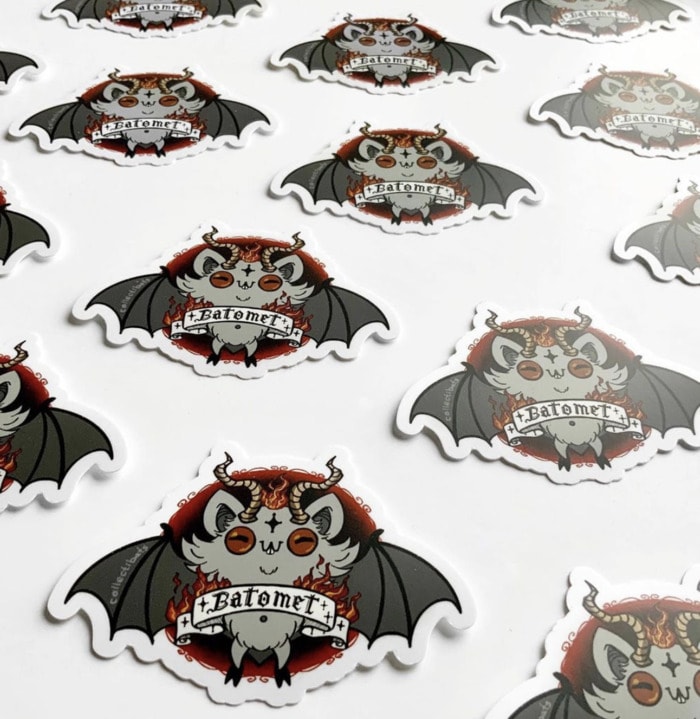 Bat Puns - Batomet Sticker