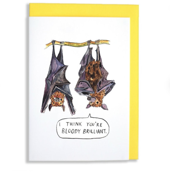 Bat Puns - Bloody Brilliant Card