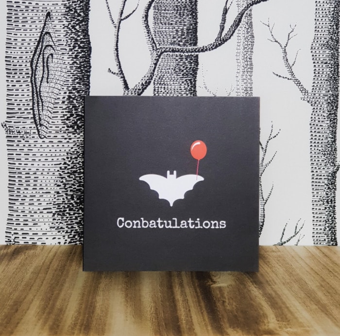 Bat Puns - Conbatulations card