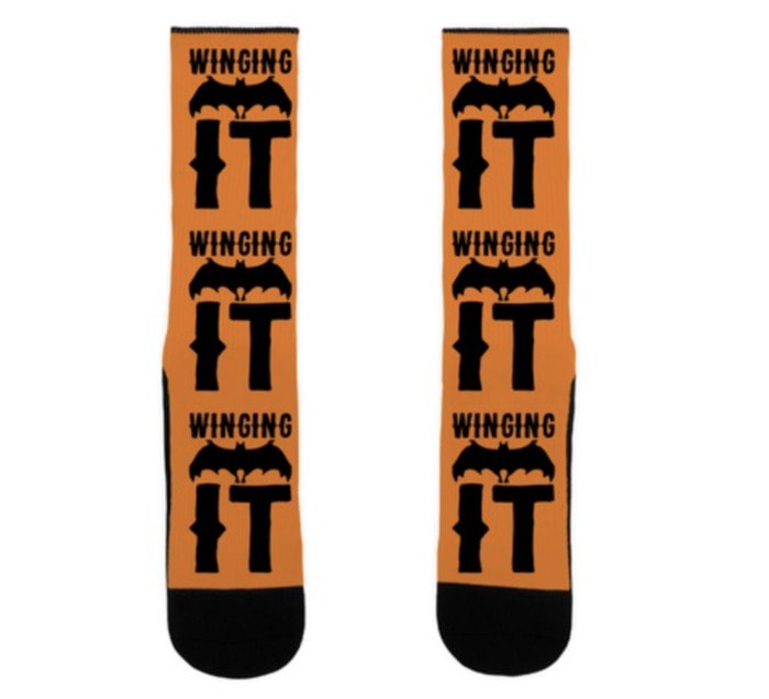 Bat Puns - Winging It Socks