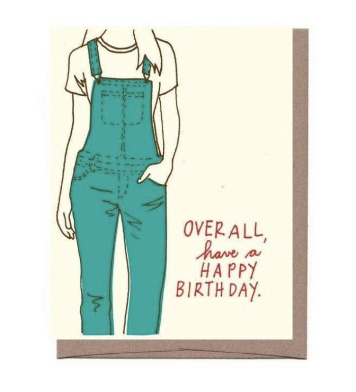 Birthday Puns - overall card