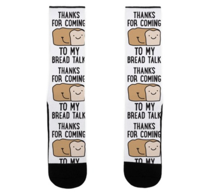 Bread Puns - My Bread Talk socks