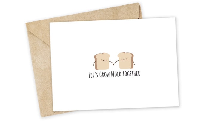 Bread Puns - Grow Mold Together card