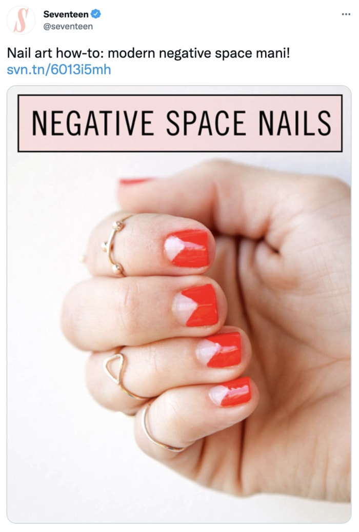 Fall Nail Ideas - negative space nails