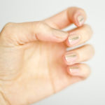 Fall Nail Ideas - nude sparkle nails