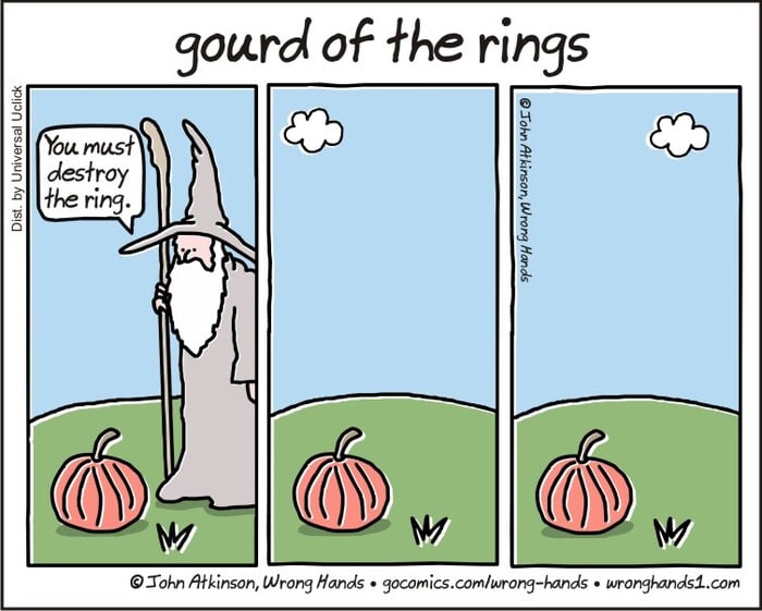 Fall Puns - Gourd of the Rings