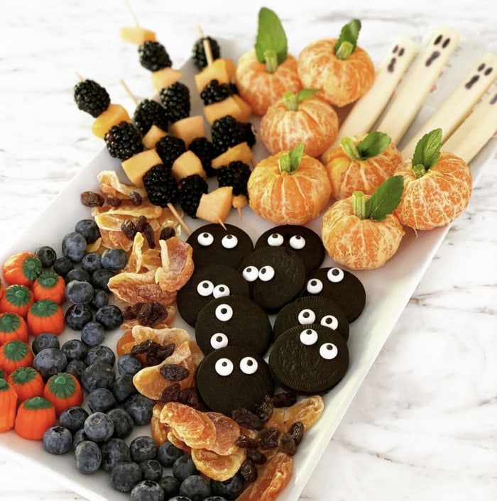 Halloween Charcuterie Boards - healthy halloween snack platter