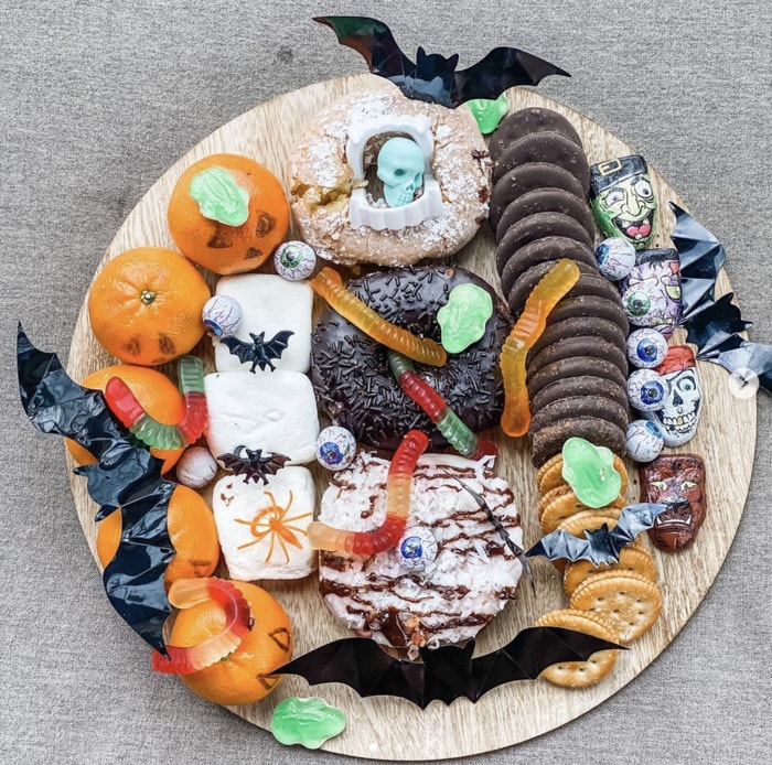 Halloween Charcuterie Boards - Halloween Donut Dessert Board