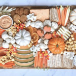 Halloween Charcuterie Boards - orange pumpkin charcuterie board