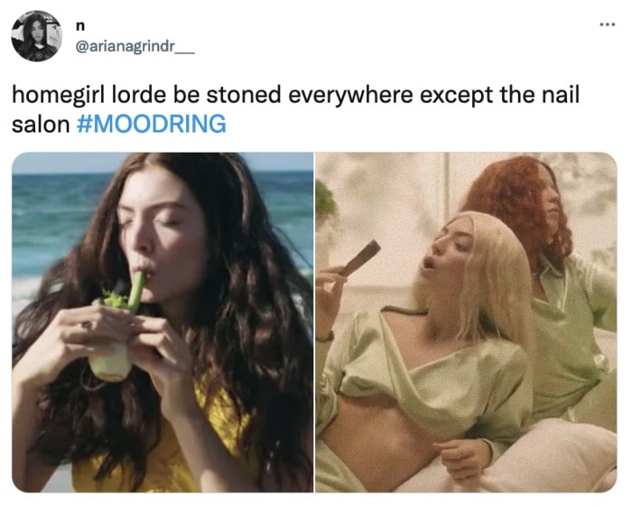 Lorde Memes - Lorde Mood Ring Music Video Tweets