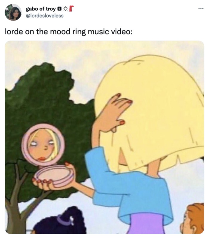 Lorde Memes - Lorde Mood Ring Music Video Tweets