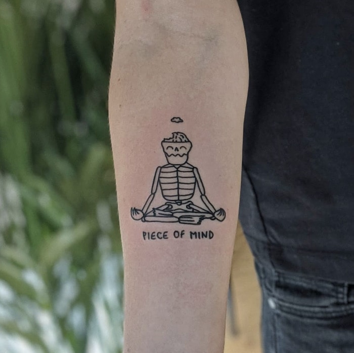 Pun tattoos - piece of mind