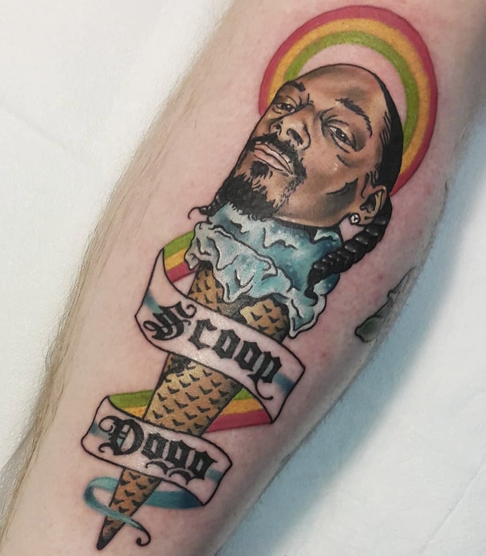 Pun tattoos -scoop dog