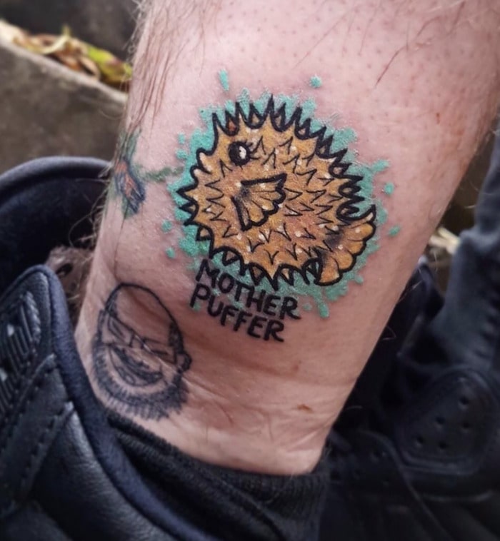 Pun tattoos - mother puffer