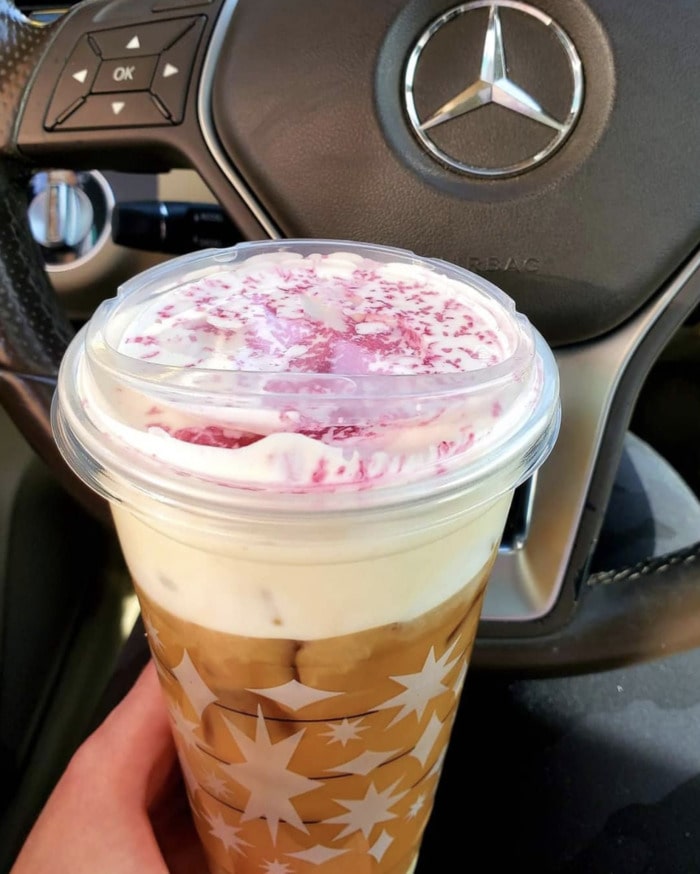 Starbucks Secret Menu Cold Brew - Candy Cane Cold Brew