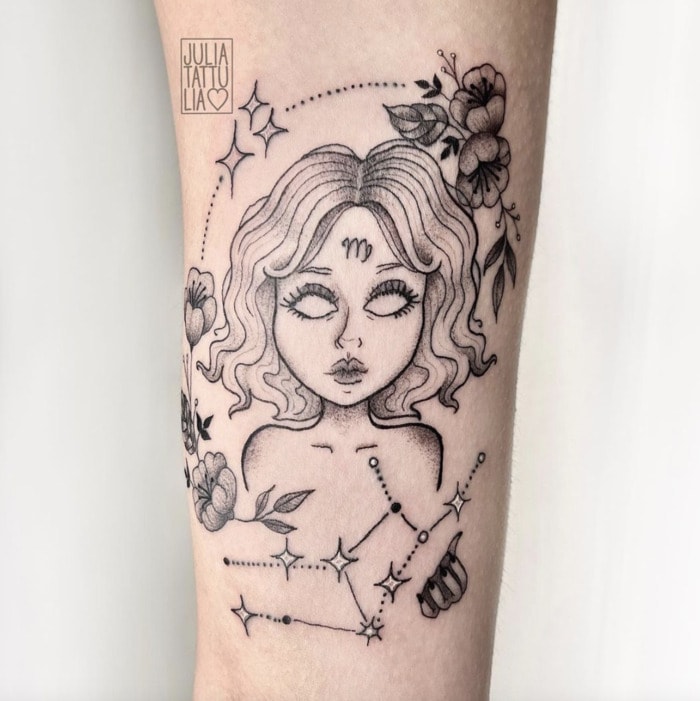 17 Virgo Tattoos For The Next Time You Get Inked - Let'S Eat Cake