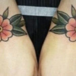 Wrist Tattoos - double flower tattoos