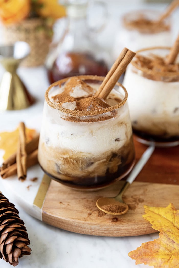 Fall Cocktails - Cinnamon White Russian