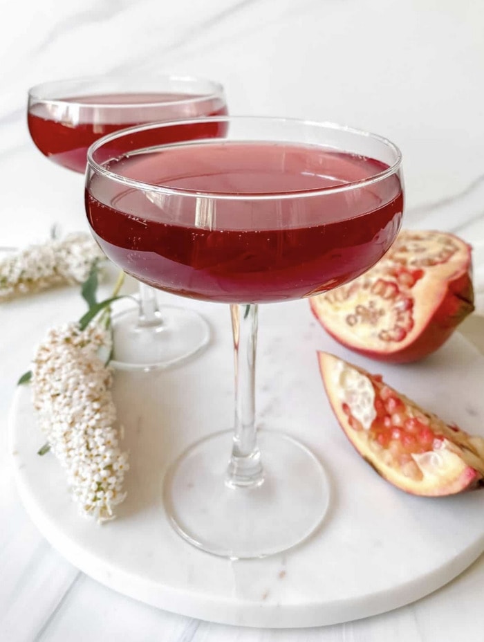 Fall Cocktails - Pomegranate Ginger Mocktail