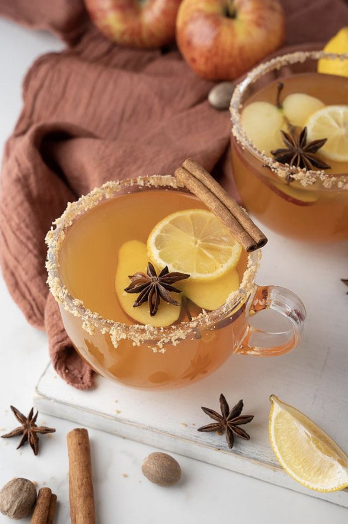 Fall Cocktails - Spiced Apple Toffee Hot Toddy