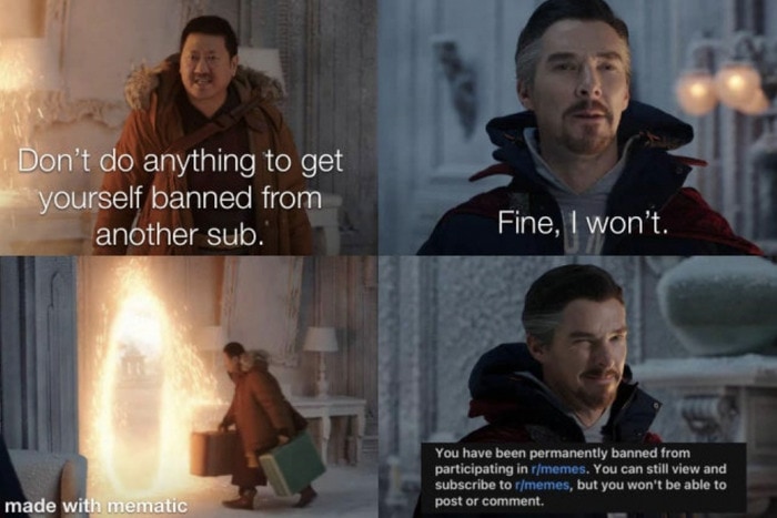 Fine I Won't Meme - banned from subs